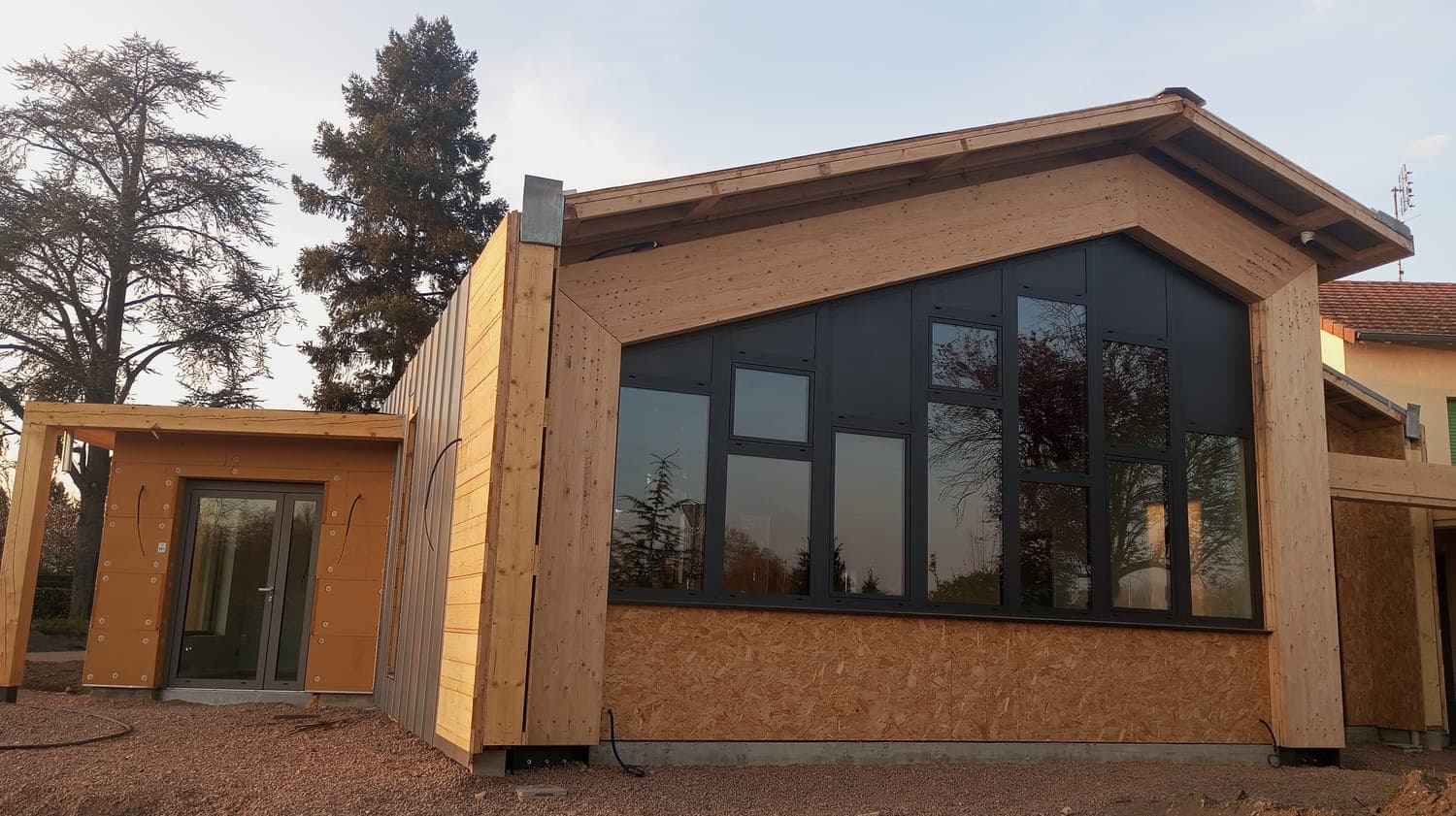 Bâtiment en ossature bois construit à Riorges